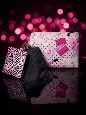 PINK 3-Pack Pouch Set